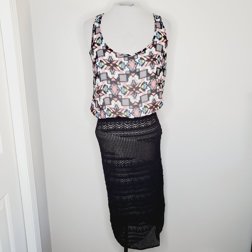 RACHEL ROY Crochet Boho Midi Dress - Picture 3 of 10